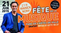 Fête de la musique 2015 à Epinay-sur-Seine avec Yannick Noah - Sortiraparis