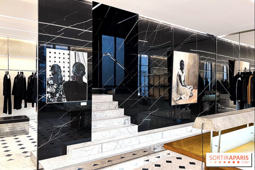 Exposition Elladj Lincy Deloumeaux chez Saint Laurent Rive Droite