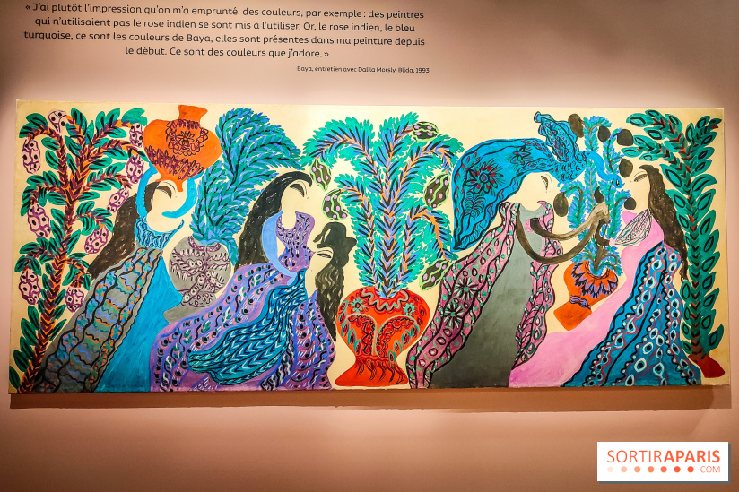 Baya, femmes en leur jardin, l'exposition poétique à l'Institut du monde arabe - nos photos