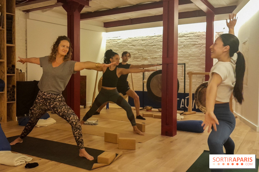 At Aûm, studio de yoga et espace de coworking dans le 20e