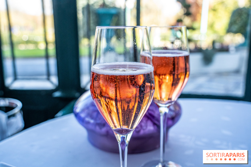 Grande Cascade restaurant 16e - Bois de Boulogne - champagne rosé