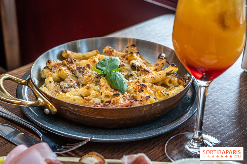 Raclette italienne chez I Grappoli à Paris - macaroni fromage