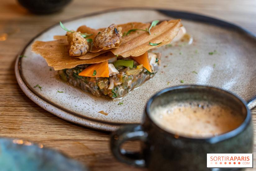 Ambos restaurant Paris - Cristina et Pierre Chomet - tartare de crevette façon pad thaï