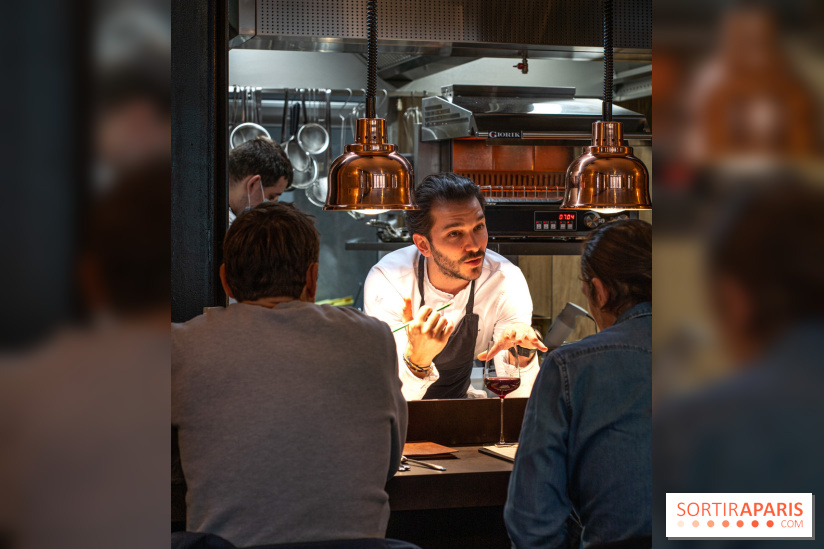 Ambos restaurant Paris - Cristina et Pierre Chomet - comptoir