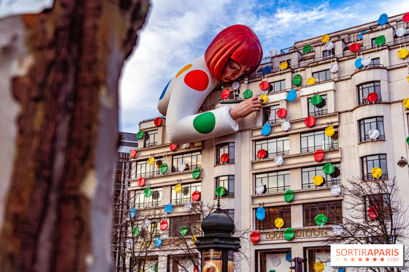 Les installations folles de Yayoi Kusama chez Louis Vuitton Champs ...