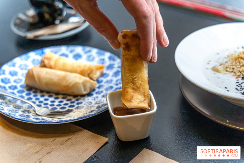 Entre 2 Rives restaurant vietnamien - nem banane chocolat