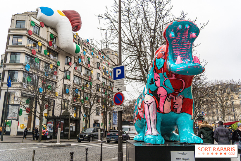 Exposition Julien et ses Juliogoths, avenue George V Paris