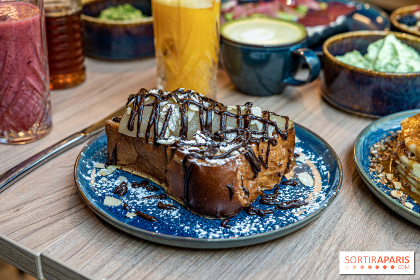 Parenthèse Brunch, le nouveau brunch pas cher et gourmand Paris 10e -  pain perdu poire chocolat