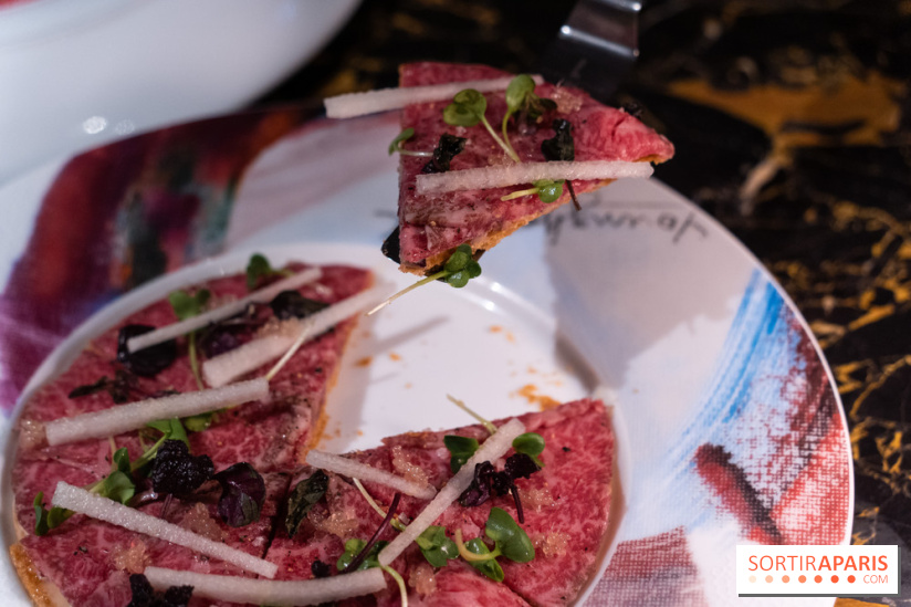 Akira Back Paris fête ses 1 an- Pizza wagyu