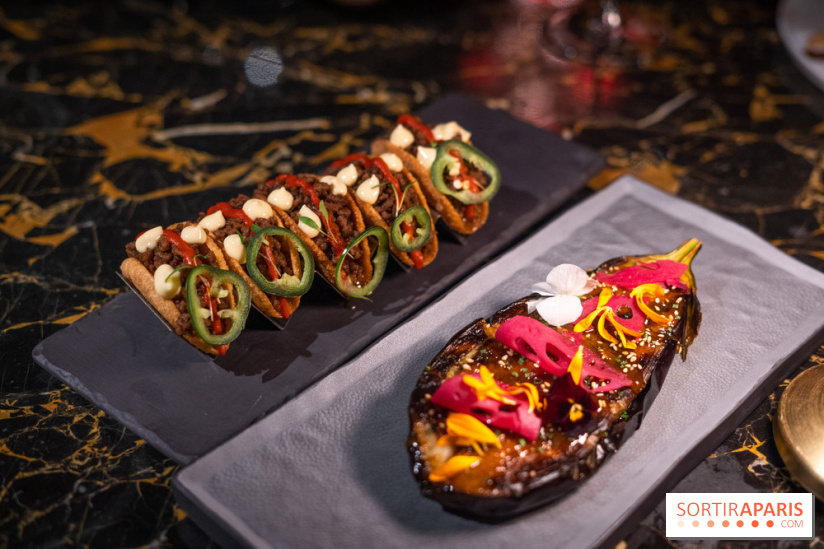 Akira Back Paris fête ses 1 an -  aubergine - tacos