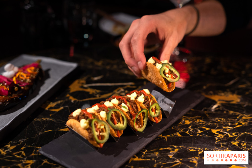 Akira Back Paris fête ses 1 an -  taco bœuf