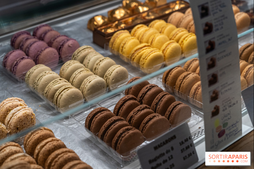 Chocolats chauds de Une Glace à Paris -  macarons glacés