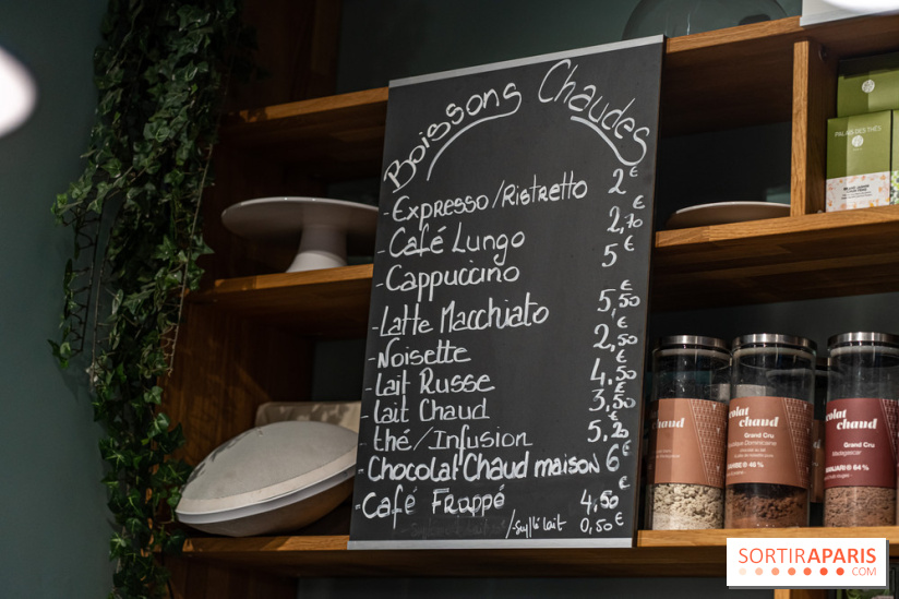 Chocolats chauds de Une Glace à Paris -  menu café