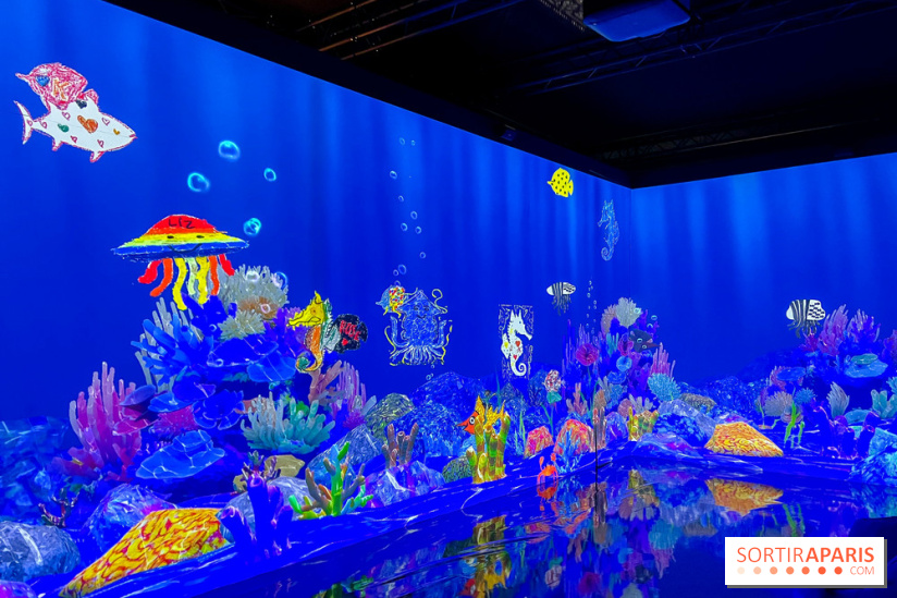 Comme Un Poisson Dans L'Eau - L'installation immersive de TeamLab au Bon Marché