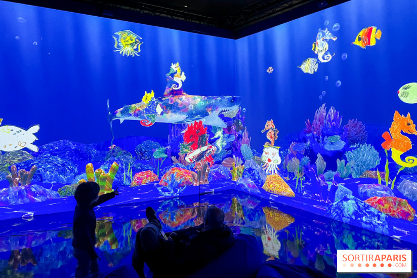 Comme Un Poisson Dans L'Eau - L'installation immersive de TeamLab au Bon Marché
