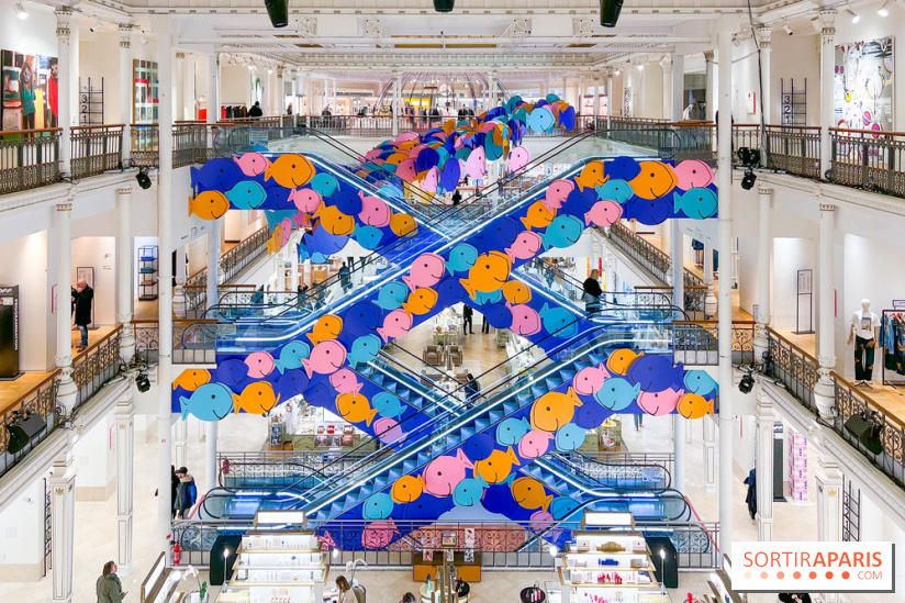 Comme Un Poisson Dans L'Eau - L'installation immersive de TeamLab au Bon Marché