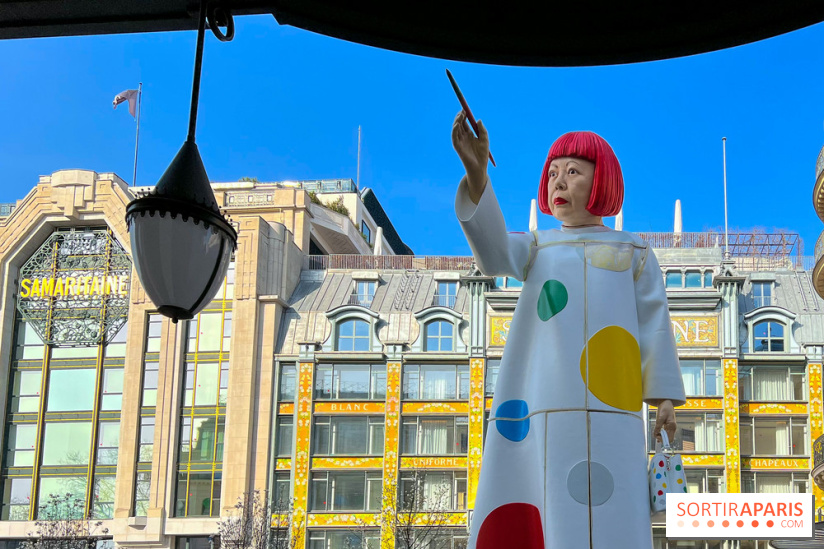 Yayoi Kusama face à la Samaritaine