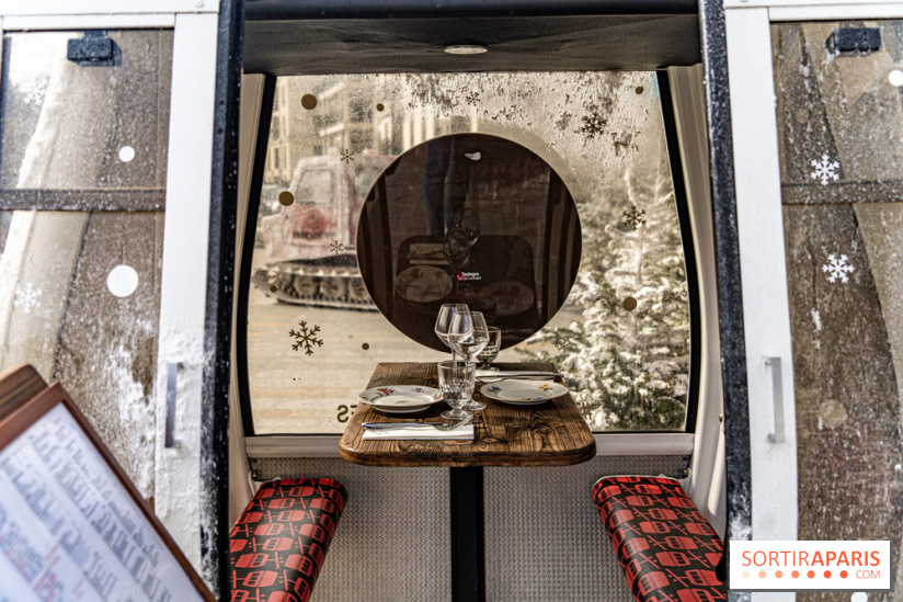 Papa Pool, le restaurant d'Arnaud Delvenne et Stéphane Rotenberg à Clamart -  cabine ski