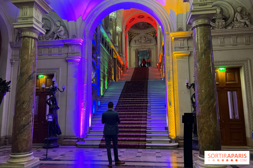Nuit des Fiertés - Visuel Hôtel de Ville intérieur LGBTQIA+