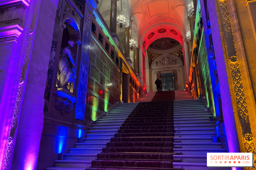 Nuit des Fiertés - Visuel Hôtel de Ville intérieur LGBTQIA+