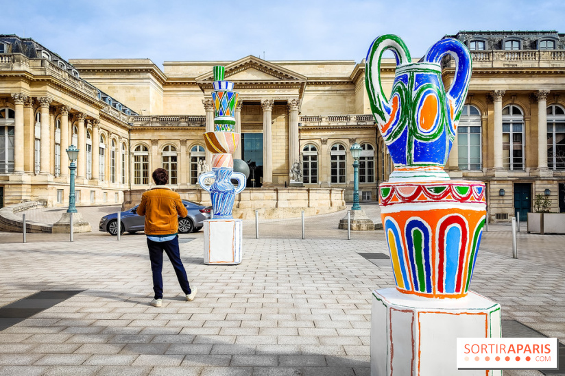 Exposition à l'Assemblée nationale : Alexandre Benjamin Navet décore la cour du Palais Bourbon