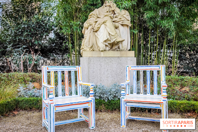 Exposition à l'Assemblée nationale : Alexandre Benjamin Navet décore la cour du Palais Bourbon  - IMG20230320095316