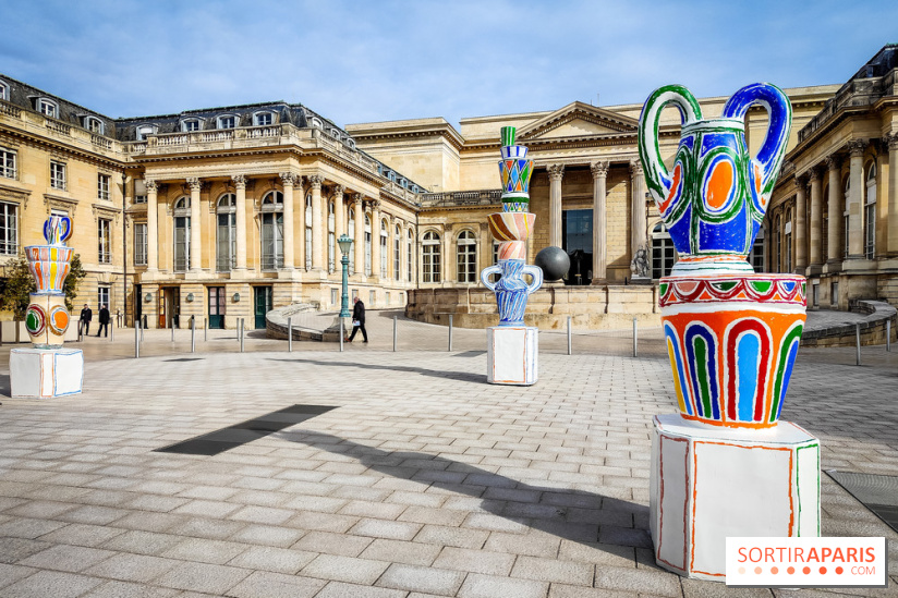 Exposition à l'Assemblée nationale : Alexandre Benjamin Navet décore la cour du Palais Bourbon