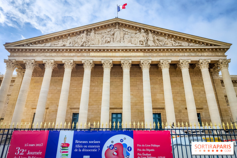 Exposition à l'Assemblée nationale : Alexandre Benjamin Navet décore la cour du Palais Bourbon