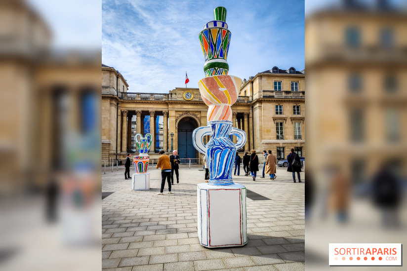 Exposition à l'Assemblée nationale : Alexandre Benjamin Navet décore la cour du Palais Bourbon  - IMG20230320095943