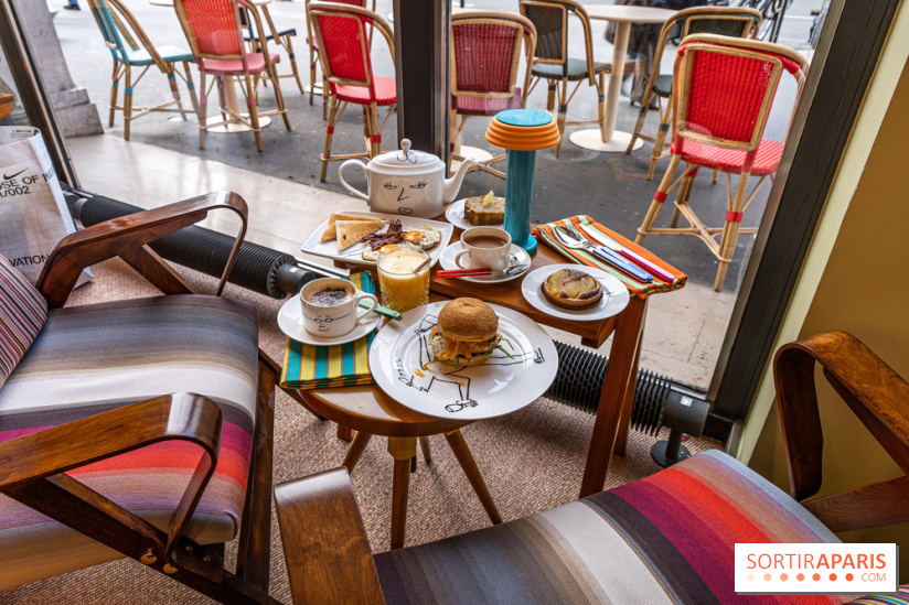 Café Paul Smith, le créateur de mode s'approprie le Café Vert du Printemps Haussmann -  A7C6754