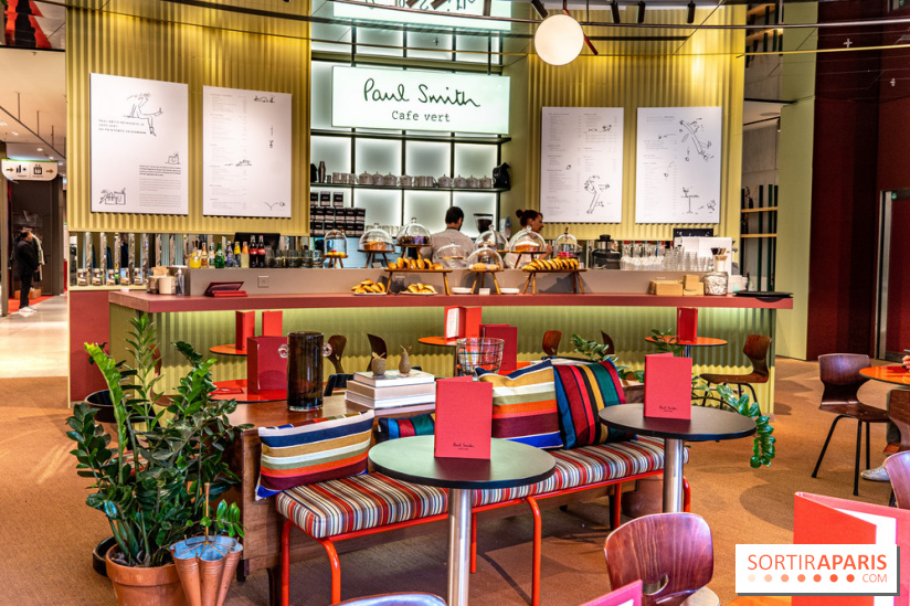 Café Paul Smith, le créateur de mode s'approprie le Café Vert du Printemps Haussmann