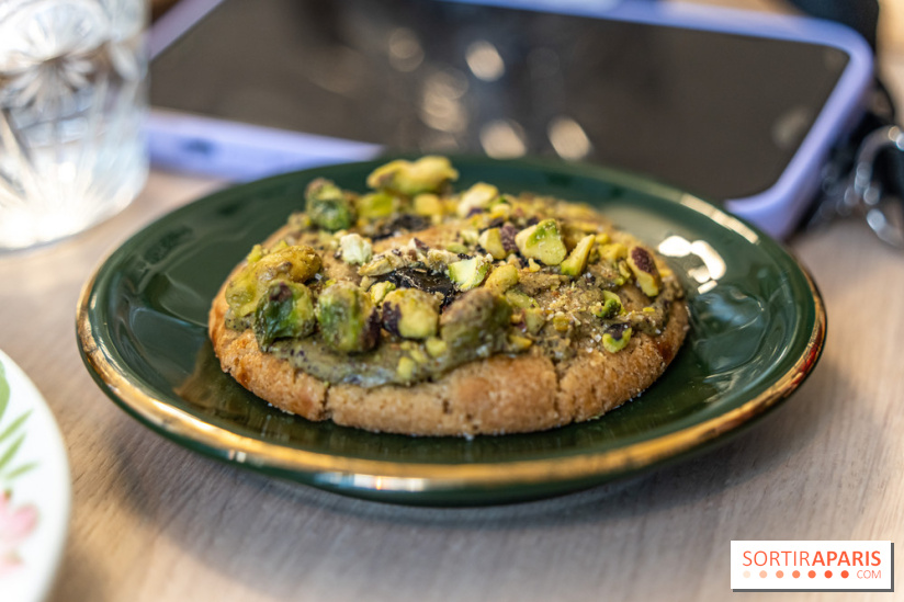 Sain Gravilliers - le nouvelle boulangerie et salon de thé du 3e à Paris - Cookie pistache 