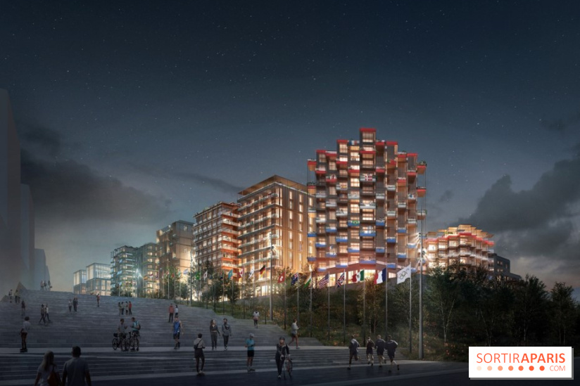 Jeux Olympiques de Paris 2024 : chantier du village des athlètes