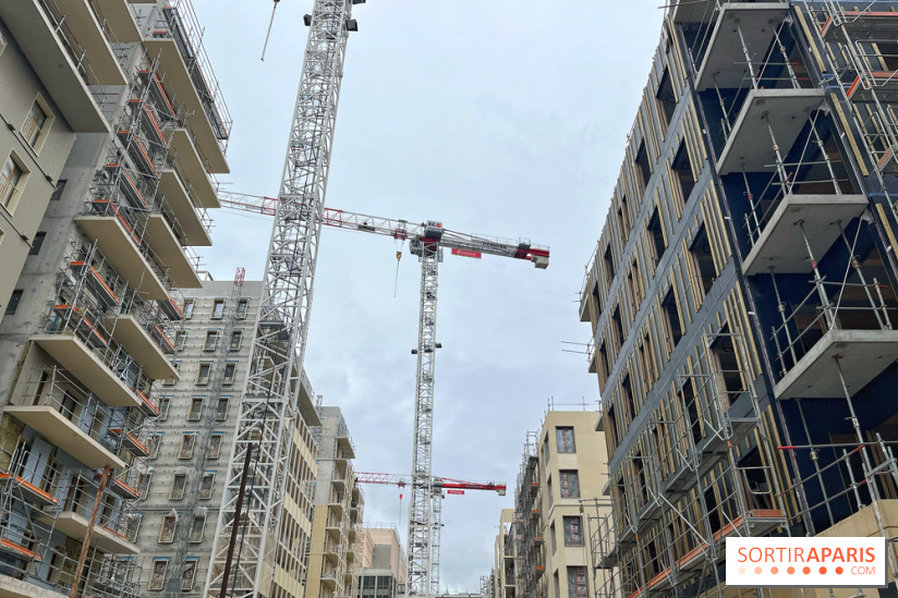 Jeux Olympiques de Paris 2024 : chantier du village des athlètes
