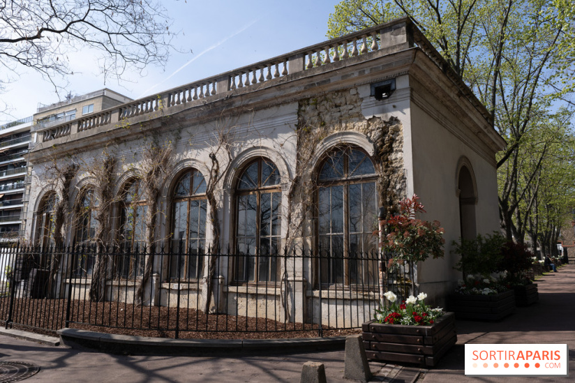 Parc de Bécon à Courbevoie - Pavillon des Indes - Cerisiers en fleurs