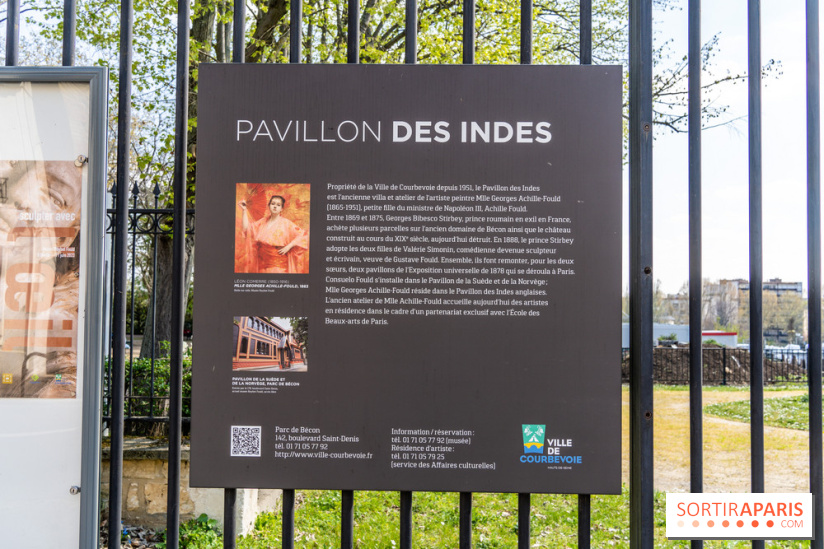 Parc de Bécon à Courbevoie - Pavillon des Indes - Cerisiers en fleurs -  A7C9997