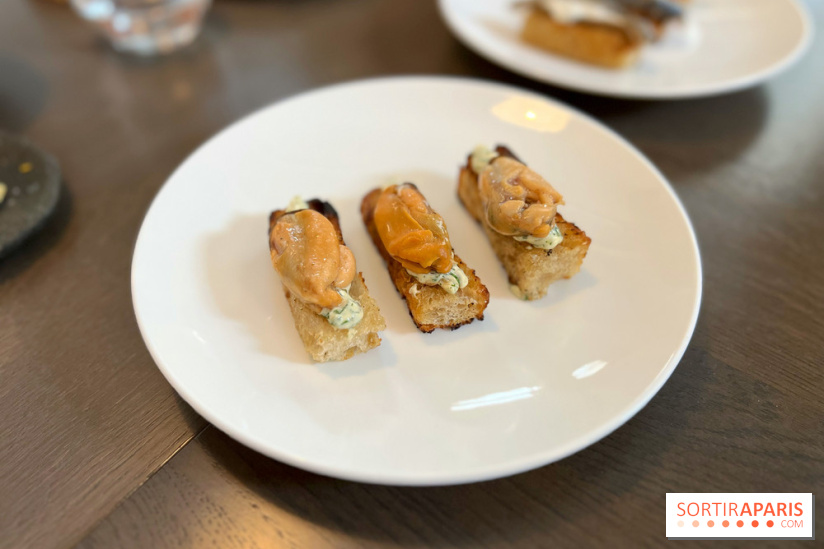 Cèna - Moules et pain grillé