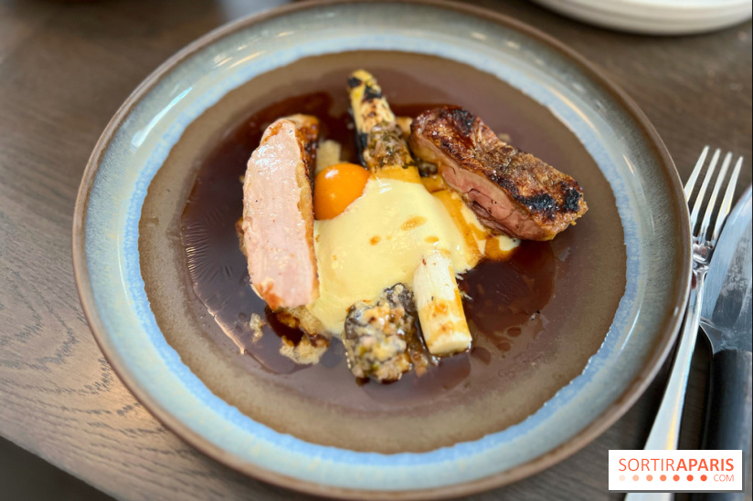 Cèna - Pintade et asperges blanches