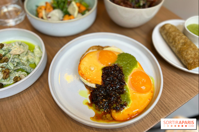 Restaurant Lou - Tostada oeufs au plat