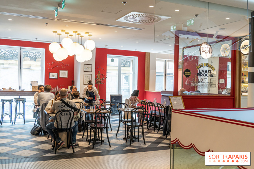 Label Broche restaurant - David Gallienne - Table du Gourmet - Galeries Lafayettes - Top Chef - salle