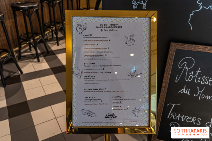 Label Broche restaurant - David Gallienne - Table du Gourmet - Galeries Lafayettes - Top Chef -  menu
