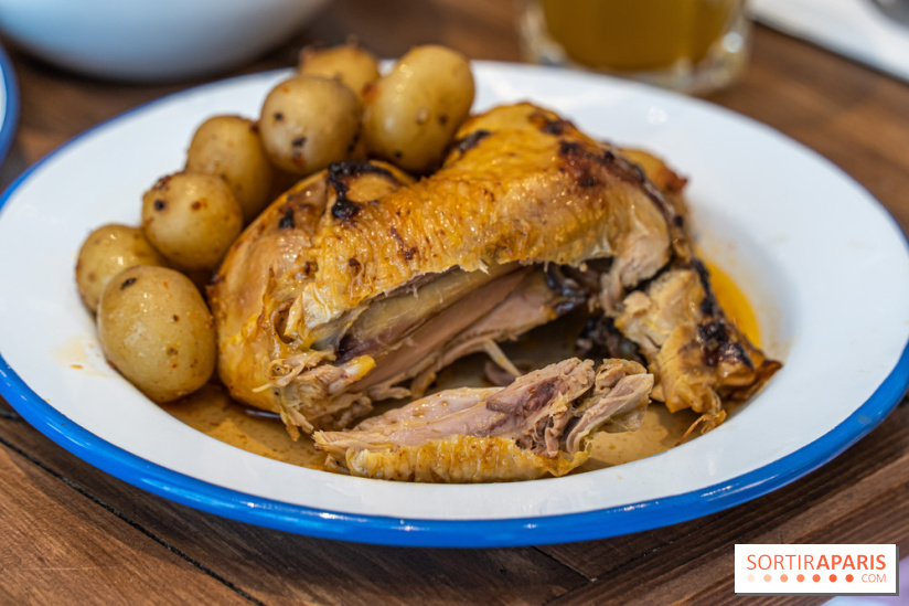 Label Broche restaurant - David Gallienne - Table du Gourmet - Galeries Lafayettes - Top Chef -  poulet