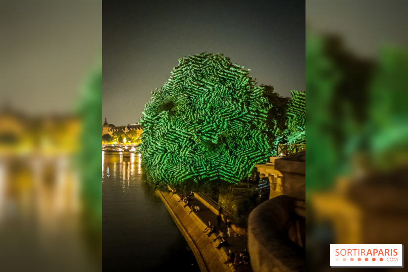 Nuit Blanche 2023 : des projections lumineuses magiques au Square du Vert Galant de l'Île de la Cité