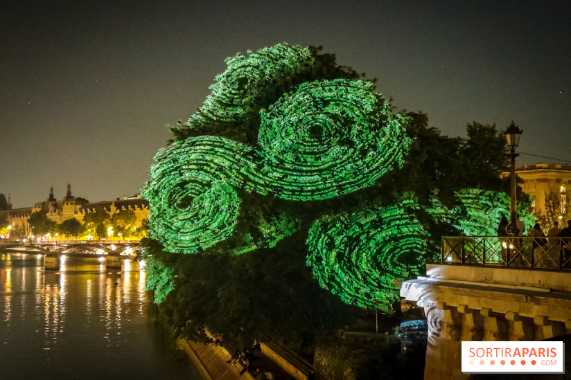Nuit Blanche 2023 : des projections lumineuses magiques au Square du Vert Galant de l'Île de la Cité