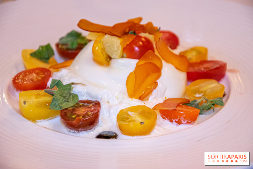 Restaurant Conti burrata tomates poutargue