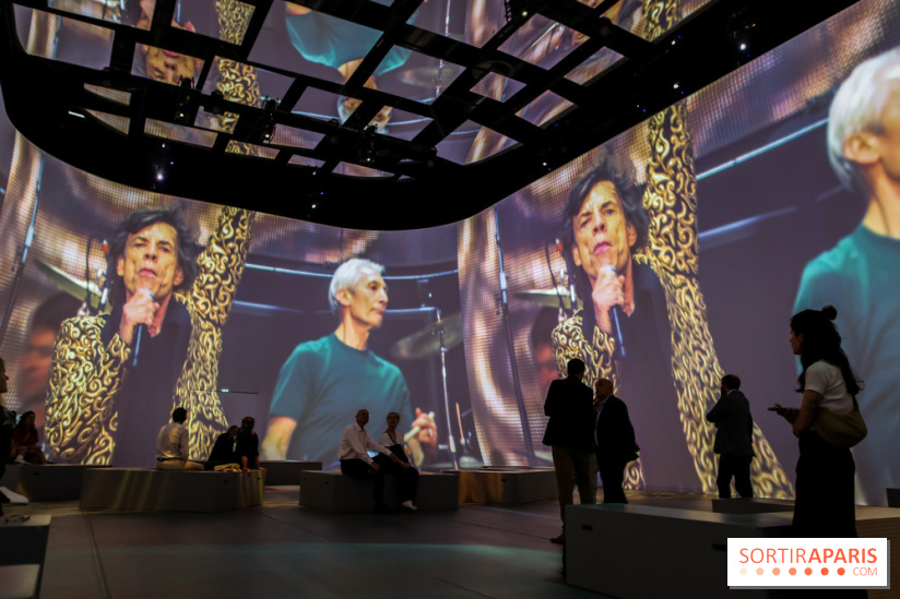 On stage with The Rolling Stones, nos photos
