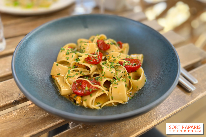 Aglio e Olio - Calamarata moules et tomates