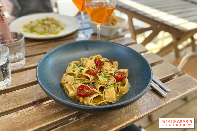 Aglio e Olio - Calamarata moules et tomates