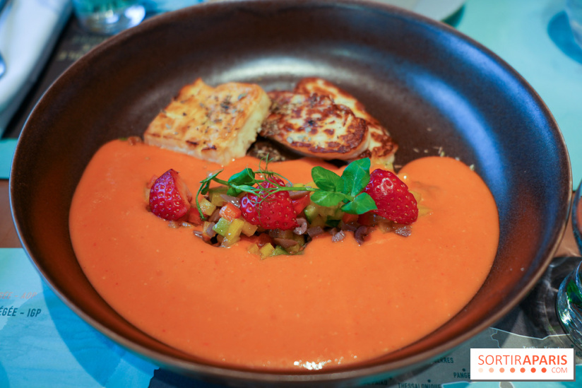 Laurier by Mavrommatis aux Galeries Lafayette - Halloumi AOP et Féta AOP grillés