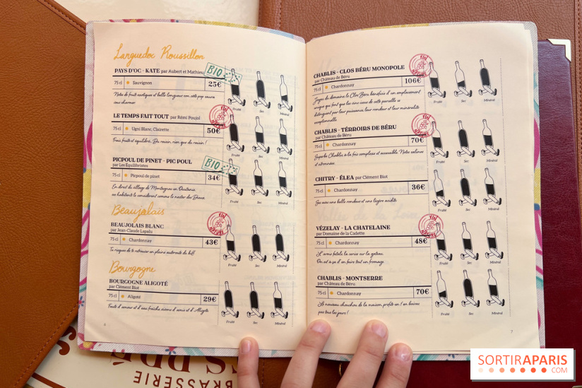 Brasserie des Prés - Carte des vins